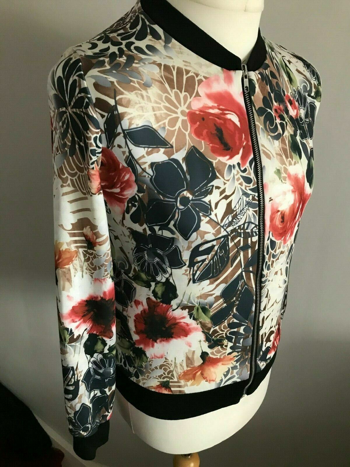 Instyle Ladies Floral Pattered Blazer Jacket UK 10/12
