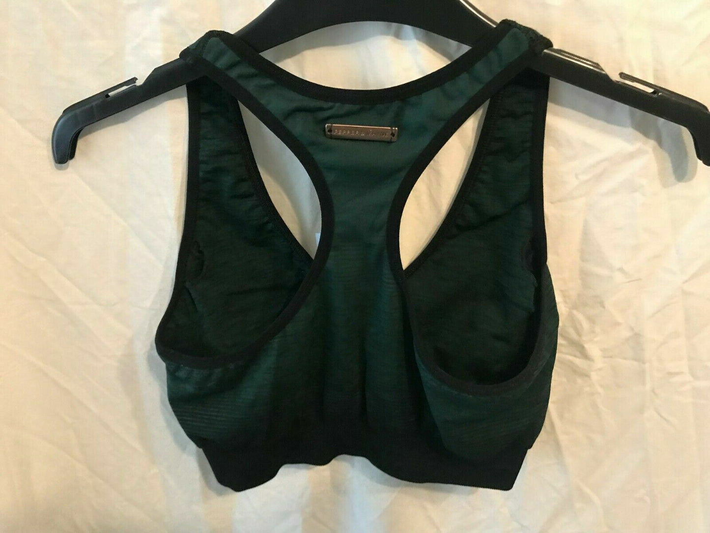 Ladies Pepper & Mayne Body Wear Goddess Training Bra Hunter Green UK XS RRP £49