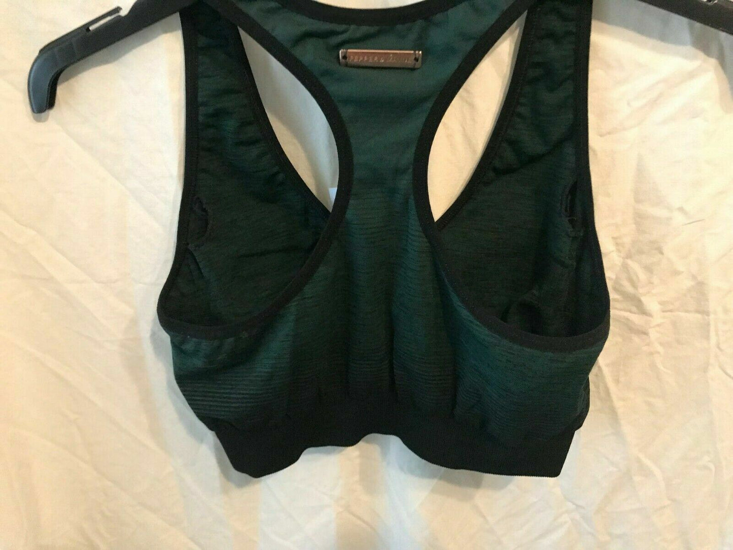 Ladies Pepper & Mayne Body Wear Goddess Training Bra Hunter Green UK XS RRP £49