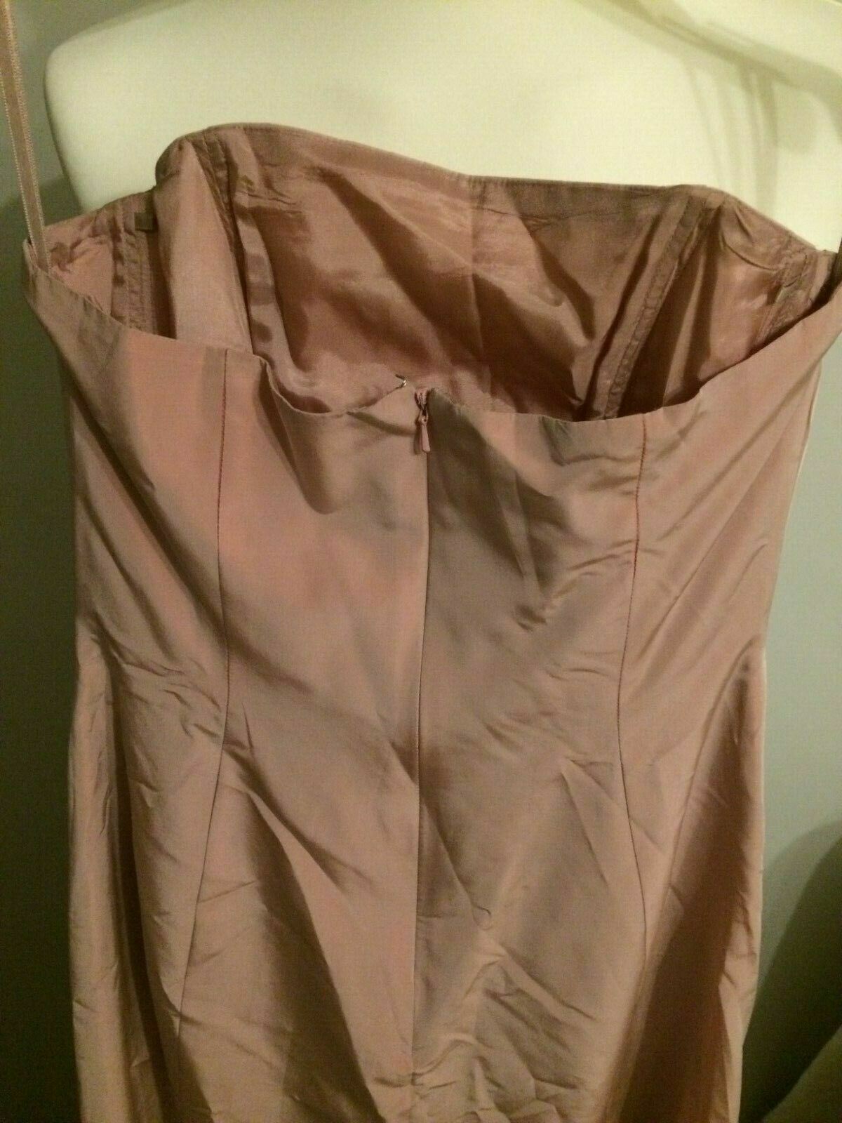 Monsoon Pink Strapless Sleeveless Ball Gown Evening Party Dress UK 8