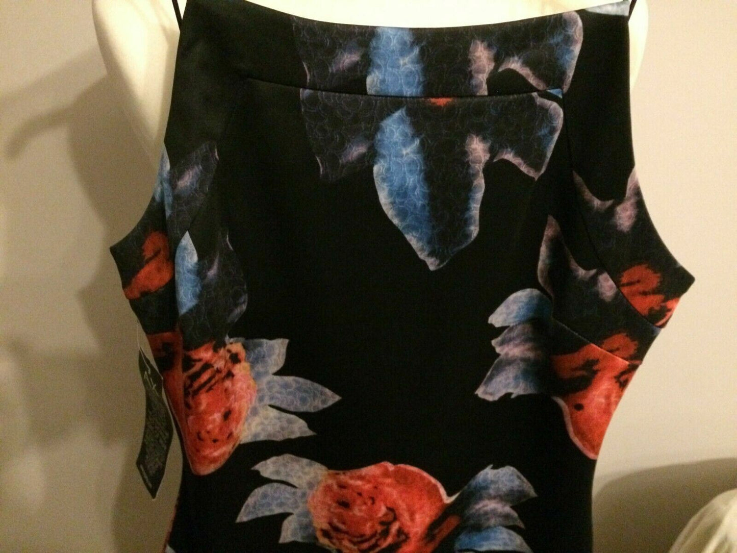 AX Paris Rose Floral Patterned Sleeveless Causal Party Dress UK 12