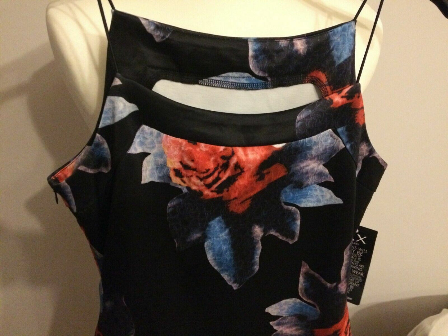AX Paris Rose Floral Patterned Sleeveless Causal Party Dress UK 12
