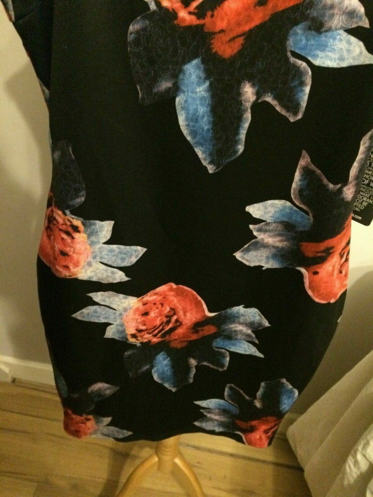 AX Paris Rose Floral Patterned Sleeveless Causal Party Dress UK 12