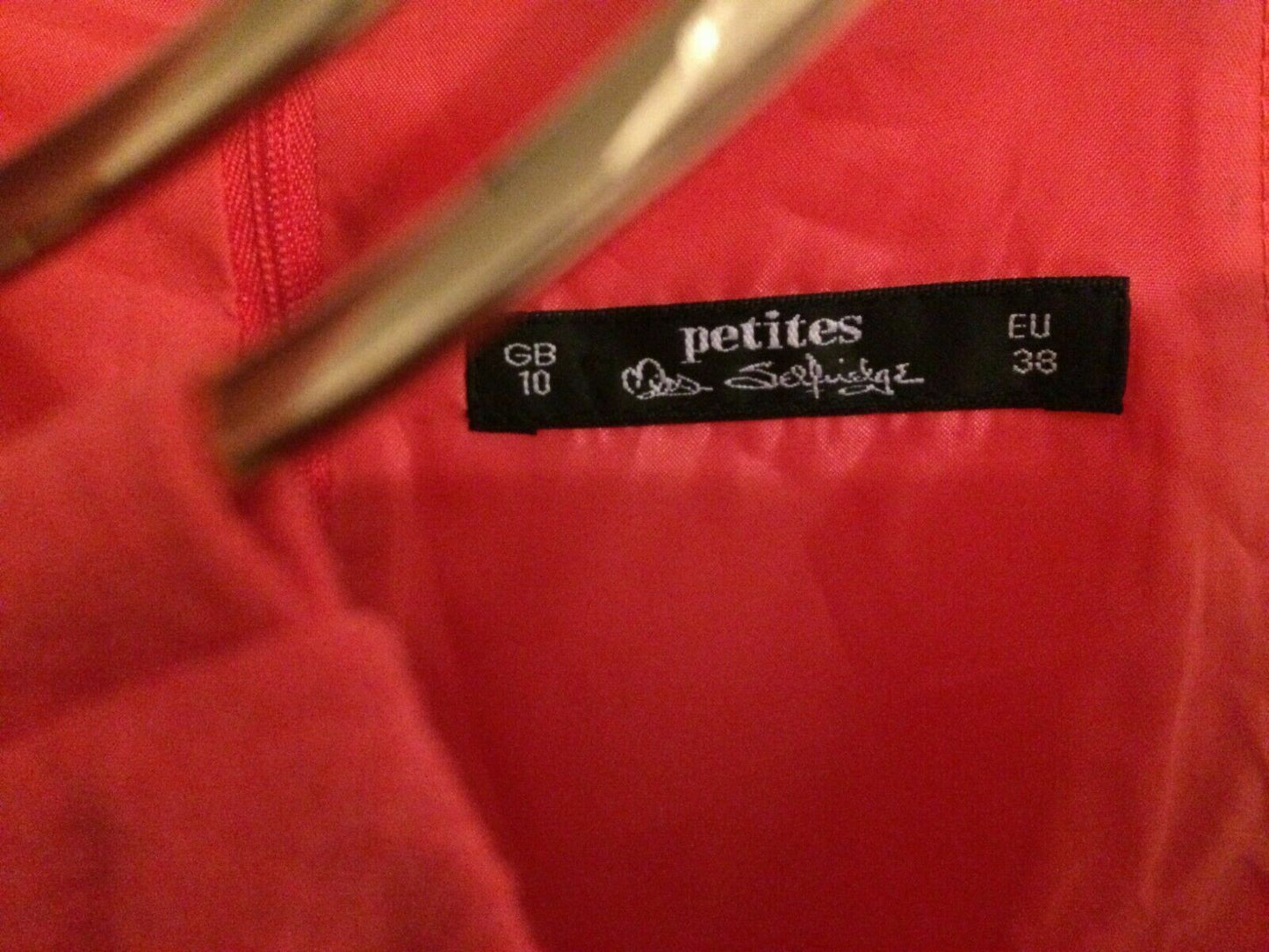 Miss Selfridge Petites Pink Sleeveless Playsuit UK 10