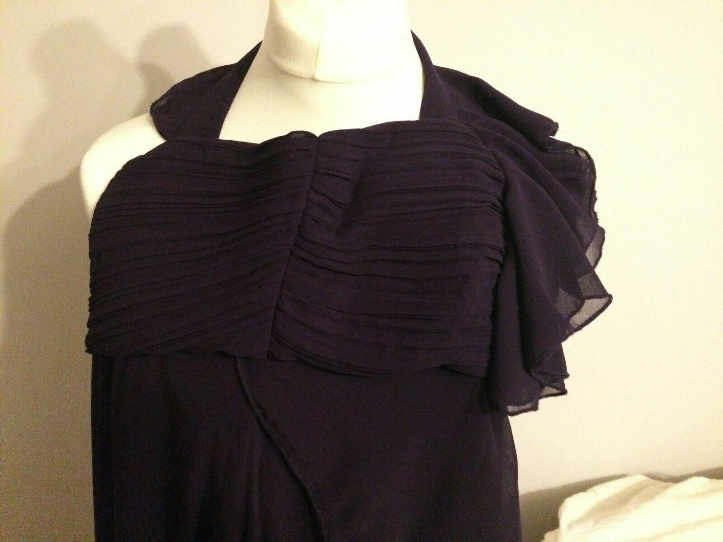 Ever Pretty Purple One Sleeve Evening Party Prom Dress UK 10