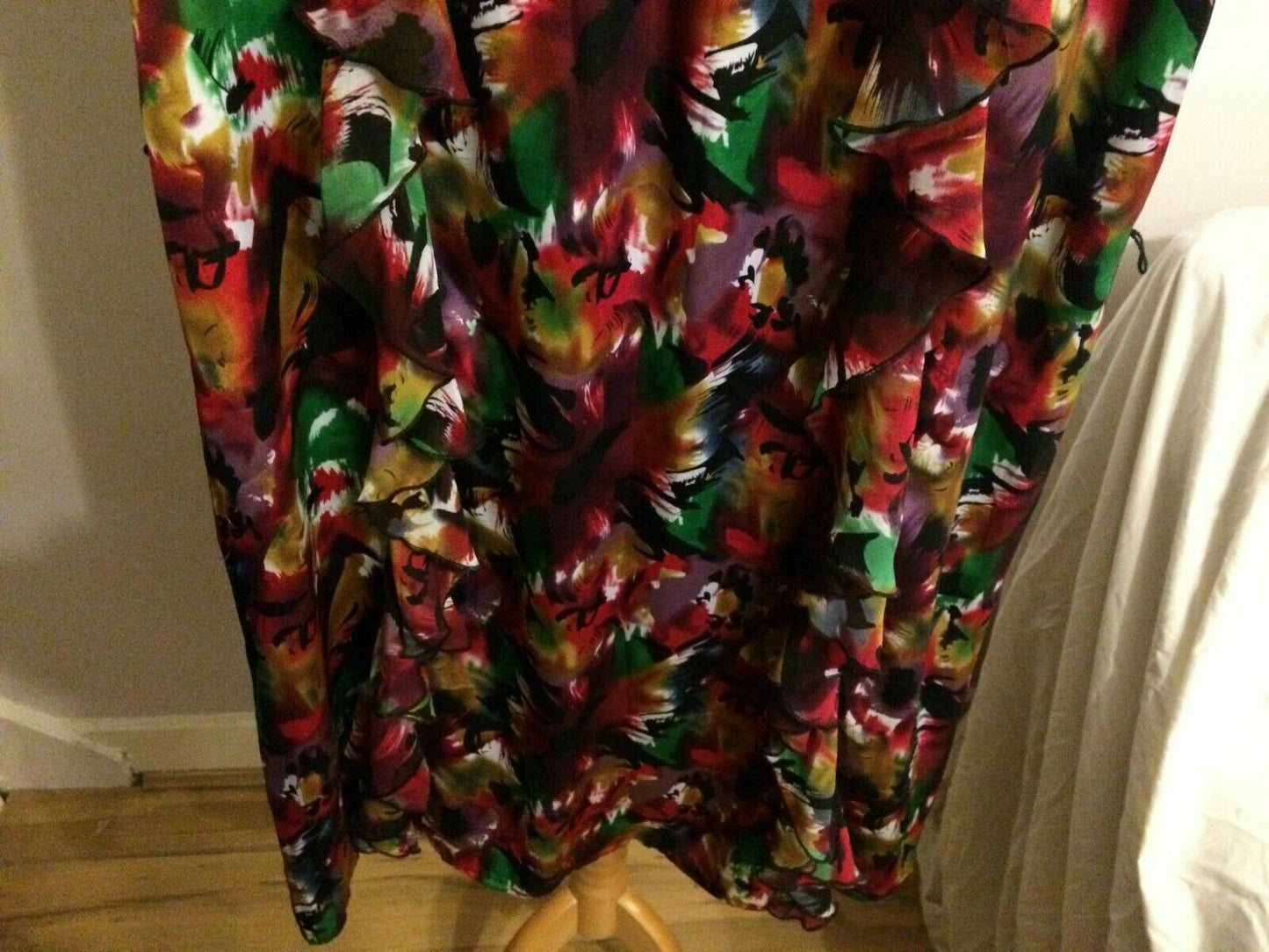 Next Multicolored Floral Flare Sleeveless Casual Party Dress UK 12