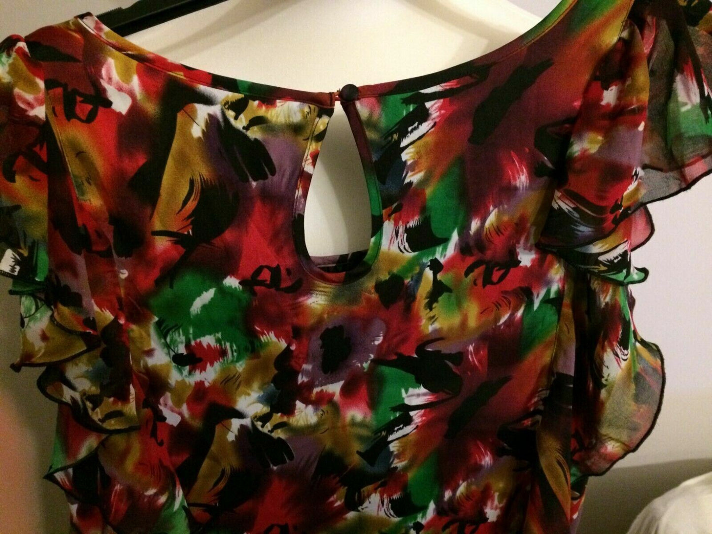 Next Multicolored Floral Flare Sleeveless Casual Party Dress UK 12