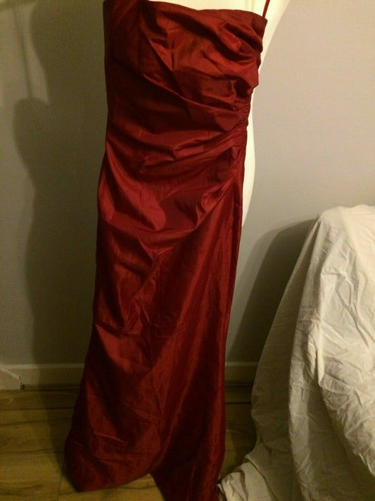 Adolfo Dominguez Red Sleeveless Evening Cocktail Party Dress UK 10