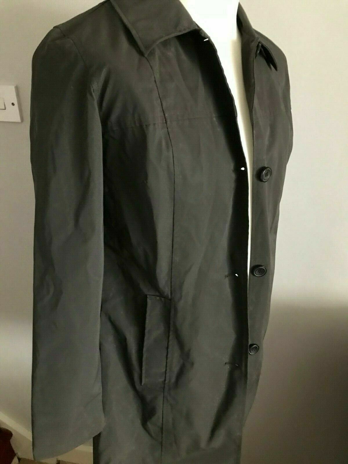 Next Ladies Green Khaki Raincoat Jacket UK 10