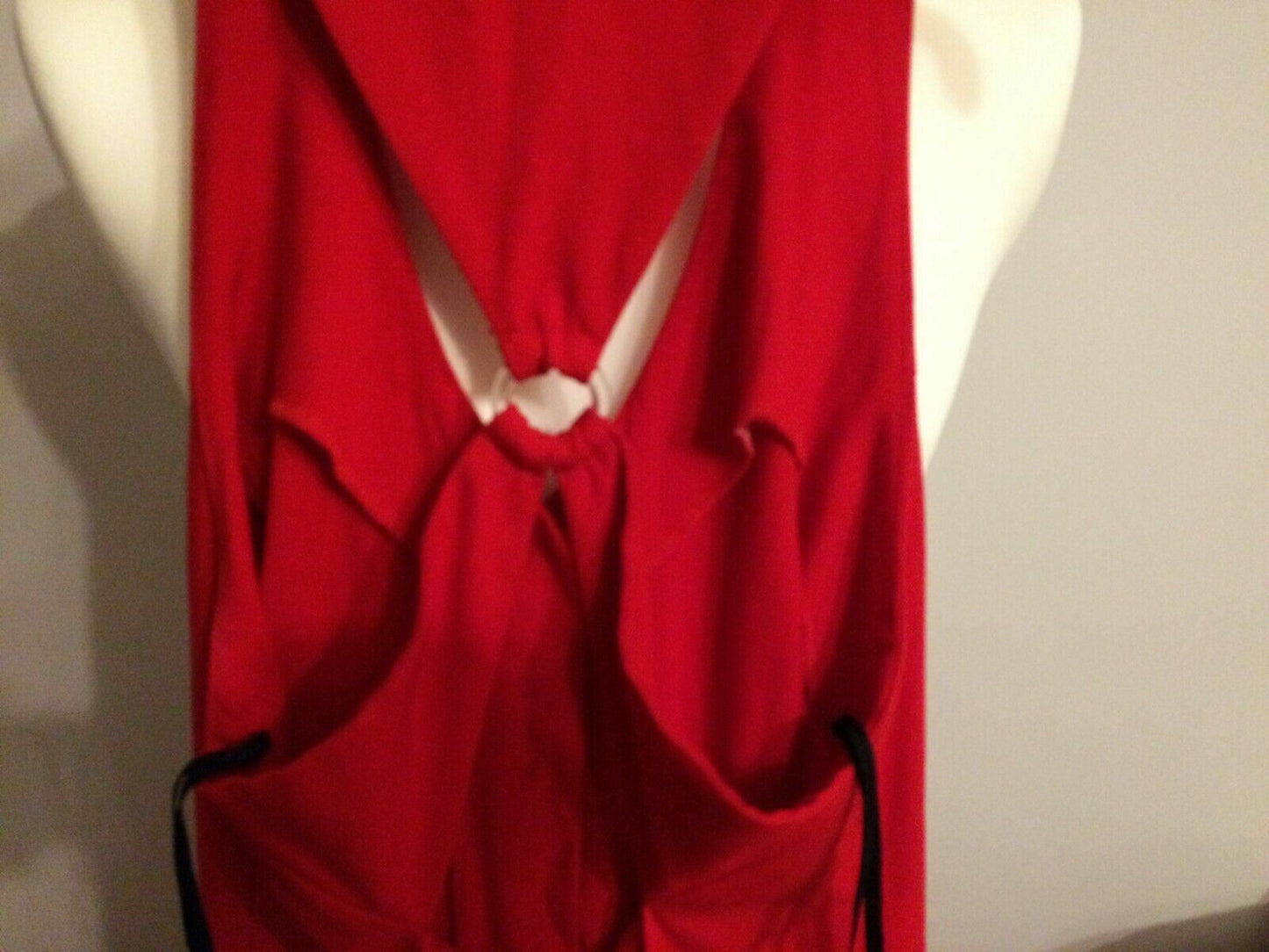 Pepita Italian Style Red Sleeveless Buttoned Long Evening Party Dress UK 10/12