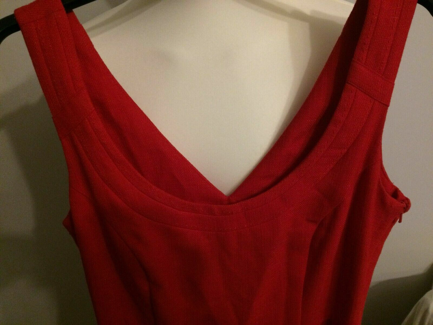 Next Red Midi Sleeveless Evening Party Dress UK 12