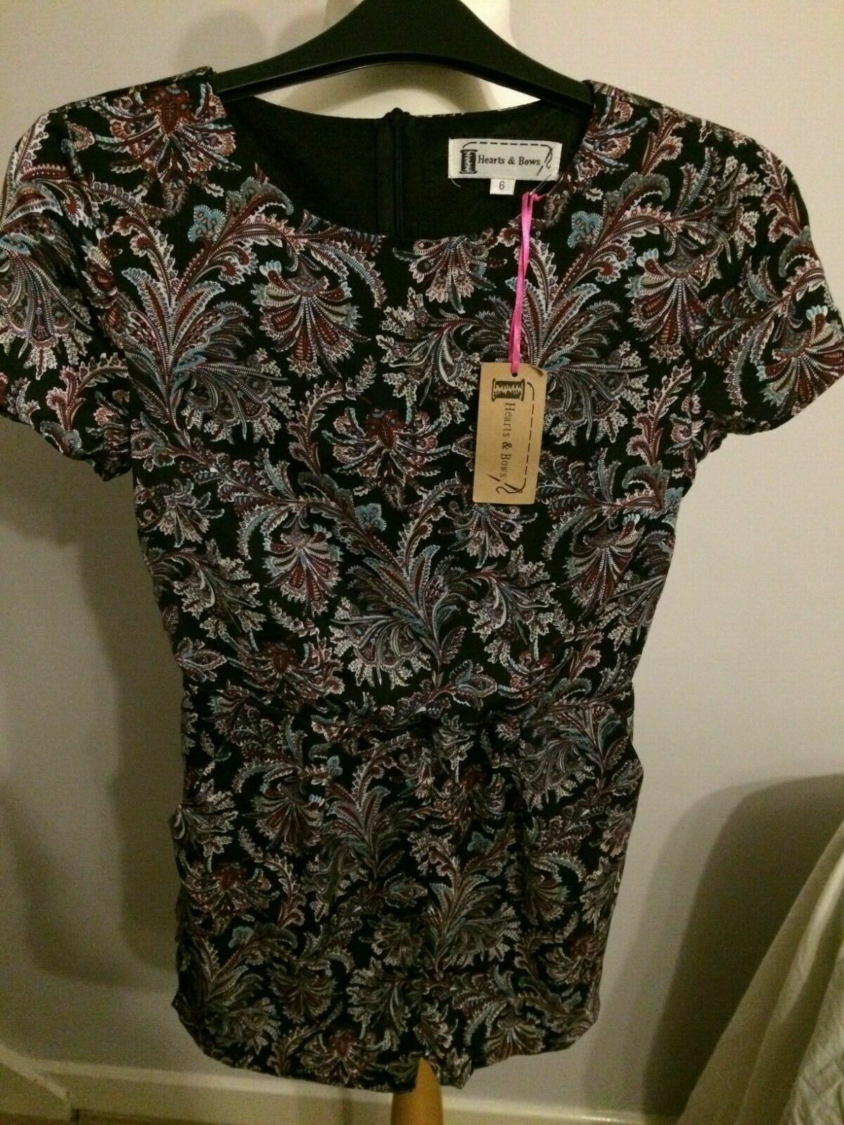Hearts & Bows India Paisley Playsuit Party dress UK 6 RRP £25
