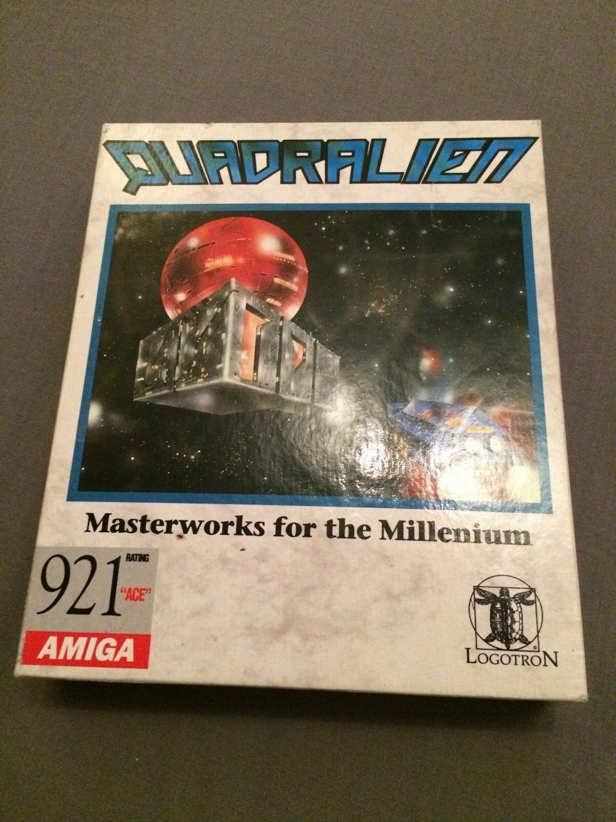 Amiga Big Box Video Game * QUADRALIEN * Boxed & Complete