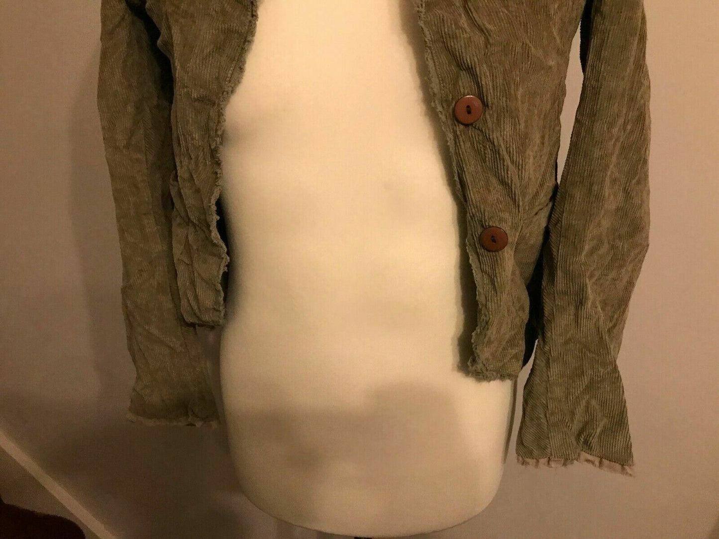 Tibet London Ladies Green Corded Light Blazer Jacket UK M/L