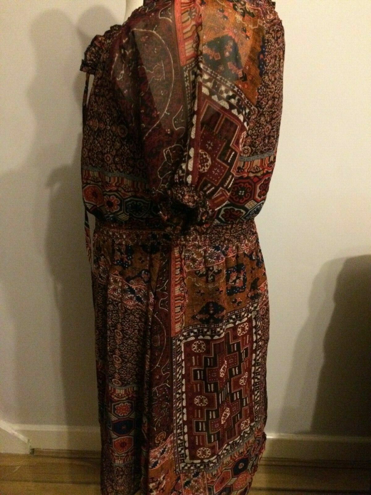 Select Patterned Short Sleeved Causal Dress UK 12
