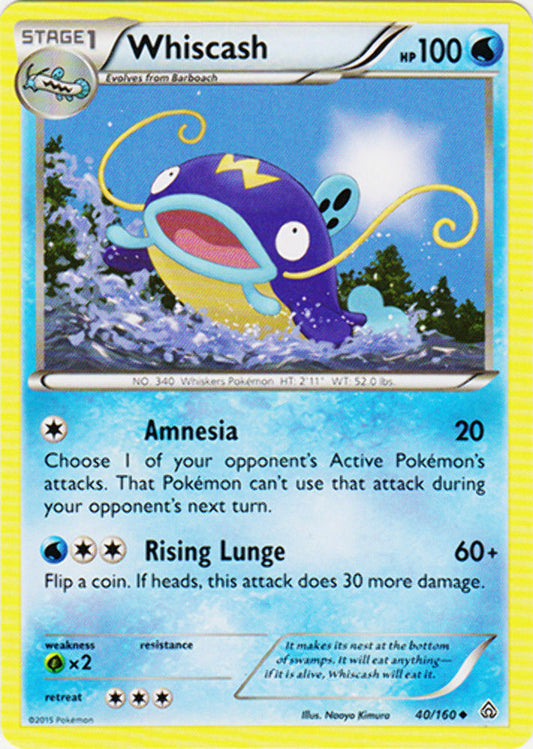 Whiscash - 40/160 - Uncommon - Pokemon Primal Clash