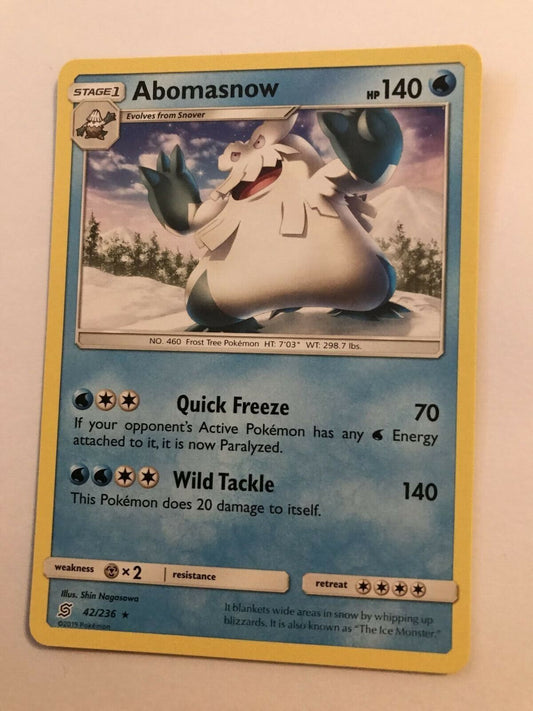 Abomasnow 42/236 Rare Unified Minds