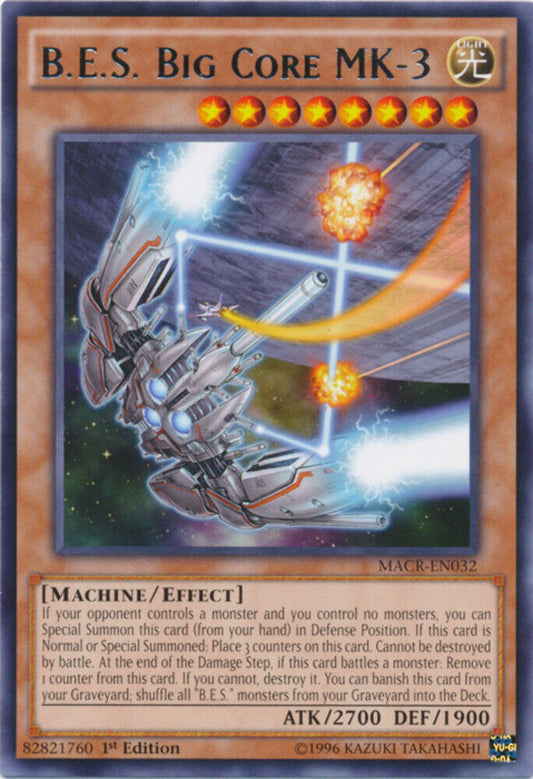 B.E.S. Big Core MK-3 - MACR-EN032 - Rare - 1st Edition - YuGiOh