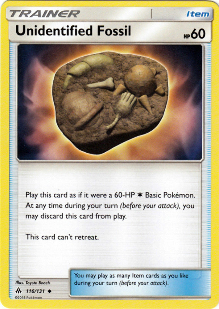 Unidentified Fossil - 116/131 - Uncommon - Pokemon Forbidden Light