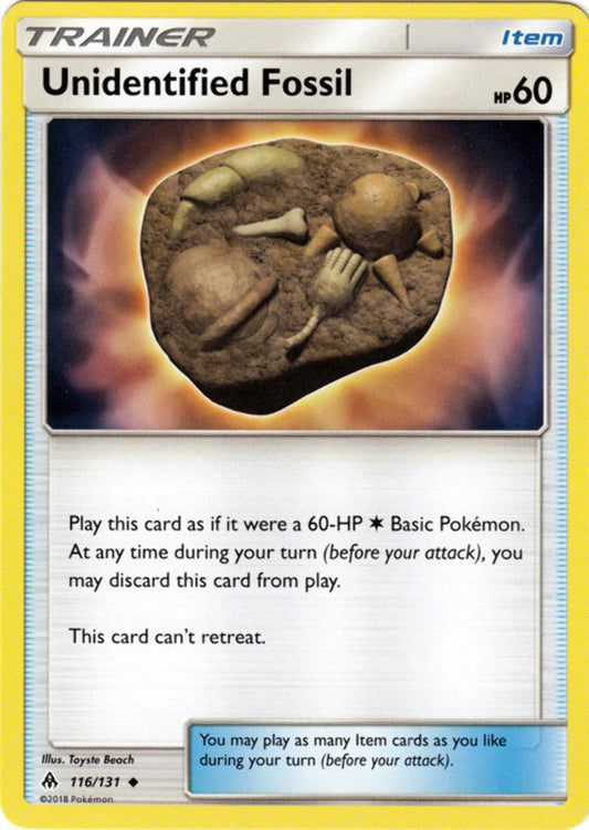 Unidentified Fossil - 116/131 - Uncommon - Pokemon Forbidden Light