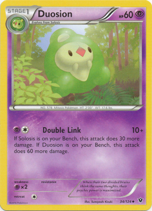 Duosion - 34/124 - Uncommon - Pokemon XY Fates Collide