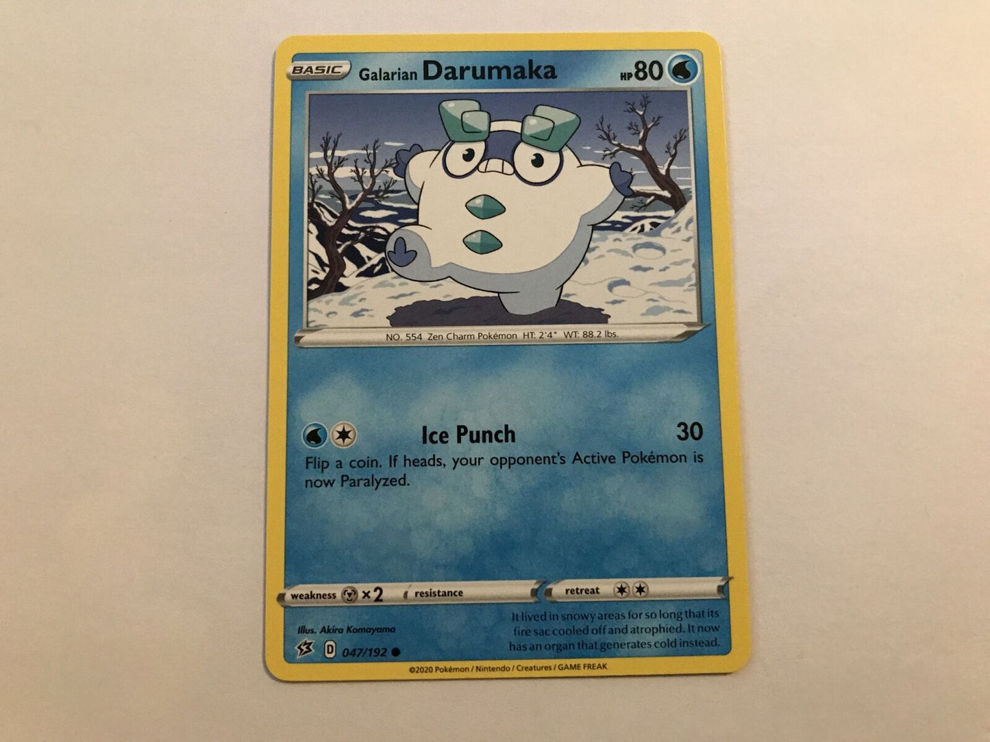Galarian Darumaka 047/192 Common Sword & Shield: Rebel Clash
