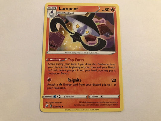 Lampent 032/192 Uncommon Sword & Shield: Rebel Clash