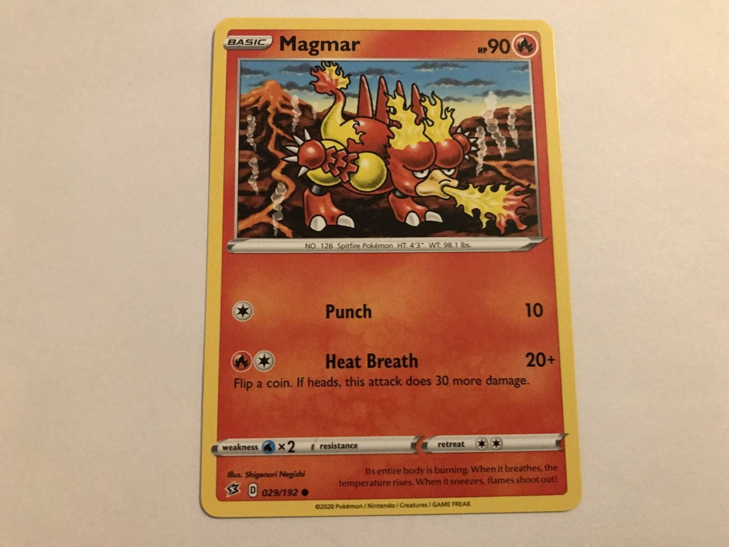 Magmar 029/192 Common Sword & Shield: Rebel Clash