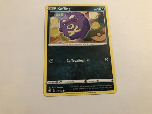 Koffing 112/192 Common Sword & Shield: Rebel Clash