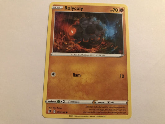Rolycoly 105/192 Common Sword & Shield: Rebel Clash