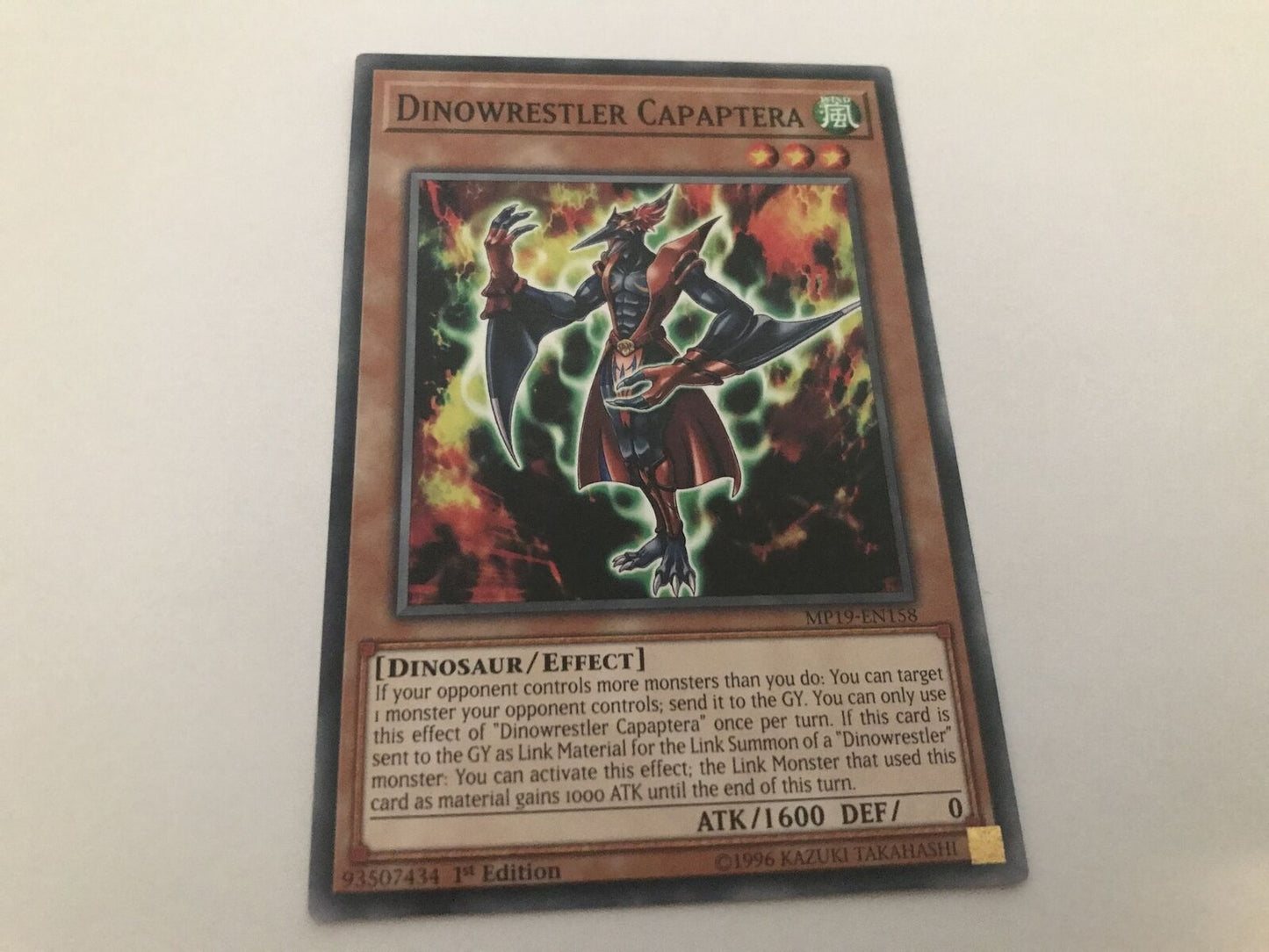 Dinowrestler Capaptera - MP19-EN158 - Common - 1st Edition - YuGiOh