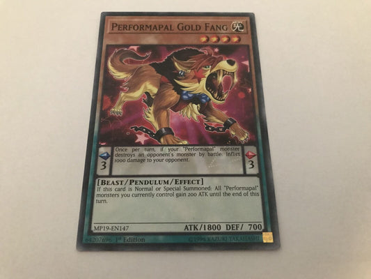 Performapal Gold Fang - MP19-EN147 - Common - 1st Edition - YuGiOh