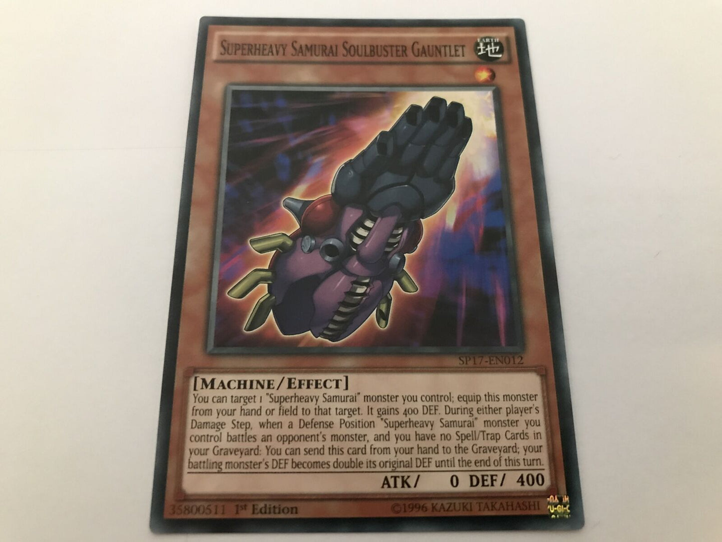 Superheavy Samurai Soulbuster Gaunlet - SP17-EN012 - Common - 1st Edition