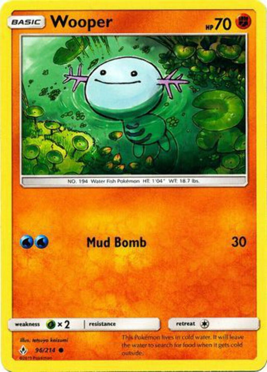 Wooper - 96/214 - Common Sun & Moon: Unbroken Bonds