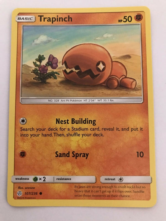 Trapinch 107/236 Common Sun & Moon: Cosmic Eclipse