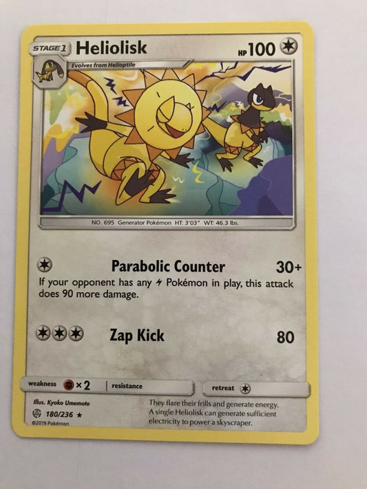 Heliolisk 180/236 Rare Sun & Moon: Cosmic Eclipse