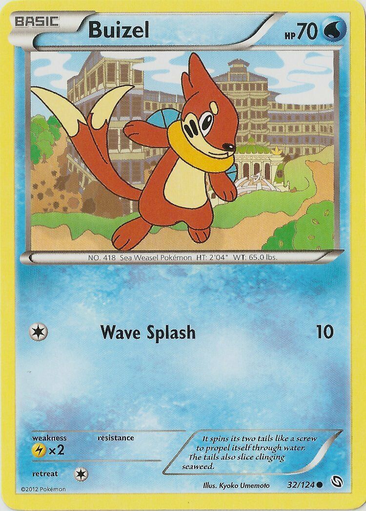 Buizel - 32/124 - Common - Pokemon Dragons Exalted