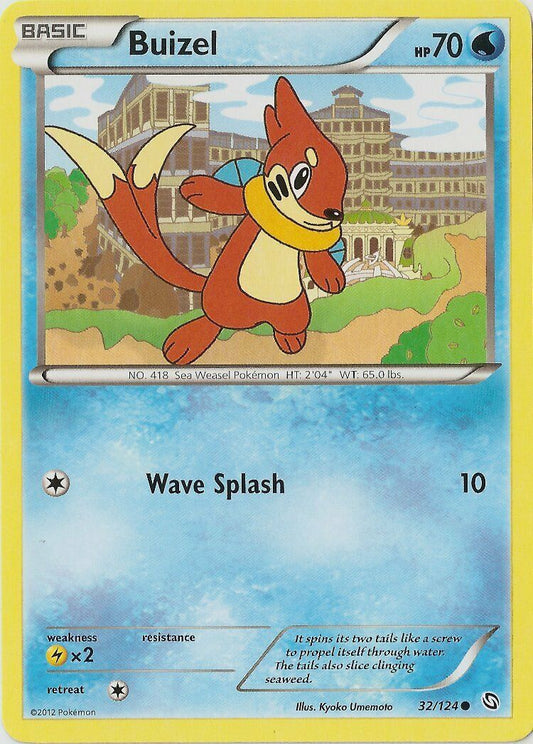 Buizel - 32/124 - Common - Pokemon Dragons Exalted