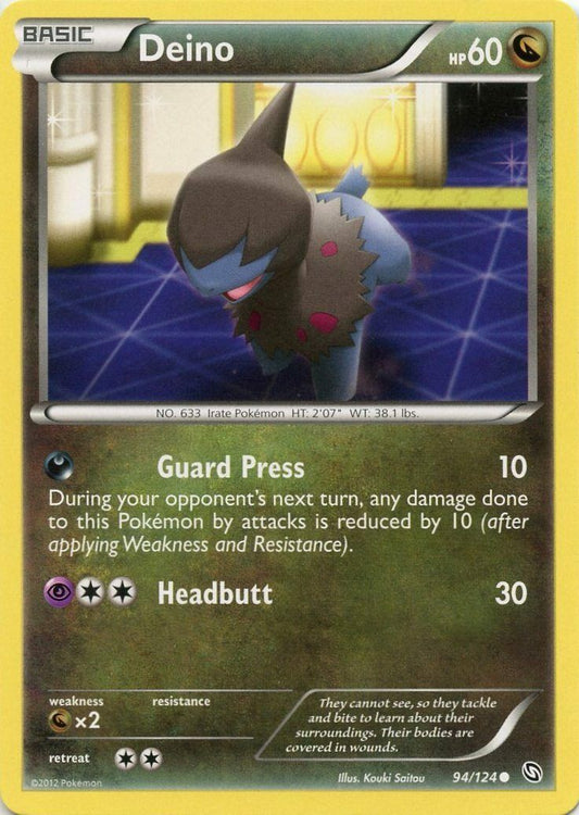 Deino - 94/124 - Common - Pokemon Dragons Exalted