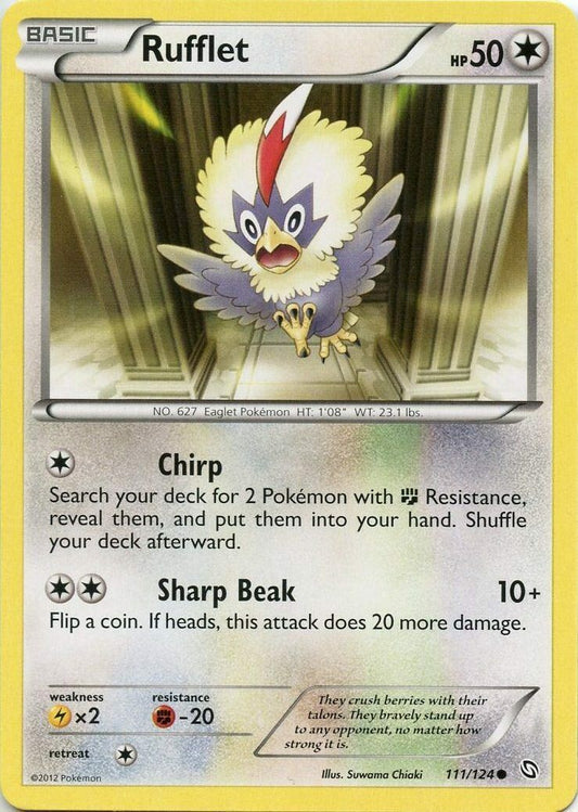 Rufflet - 111/124 - Common - Pokemon Dragons Exalted