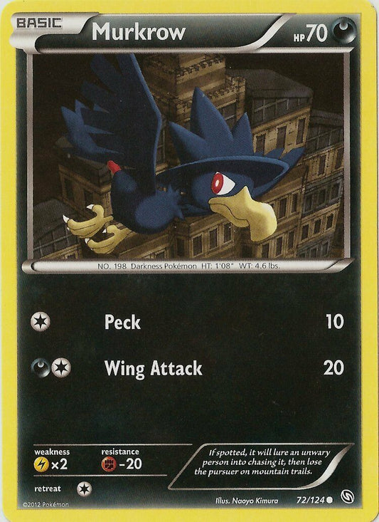 Murkrow - 72/124 - Common - Pokemon Dragons Exalted