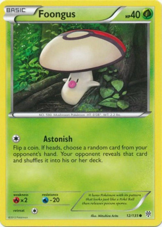Foongus - 12/135 - Common - Pokemon Plasma Storm