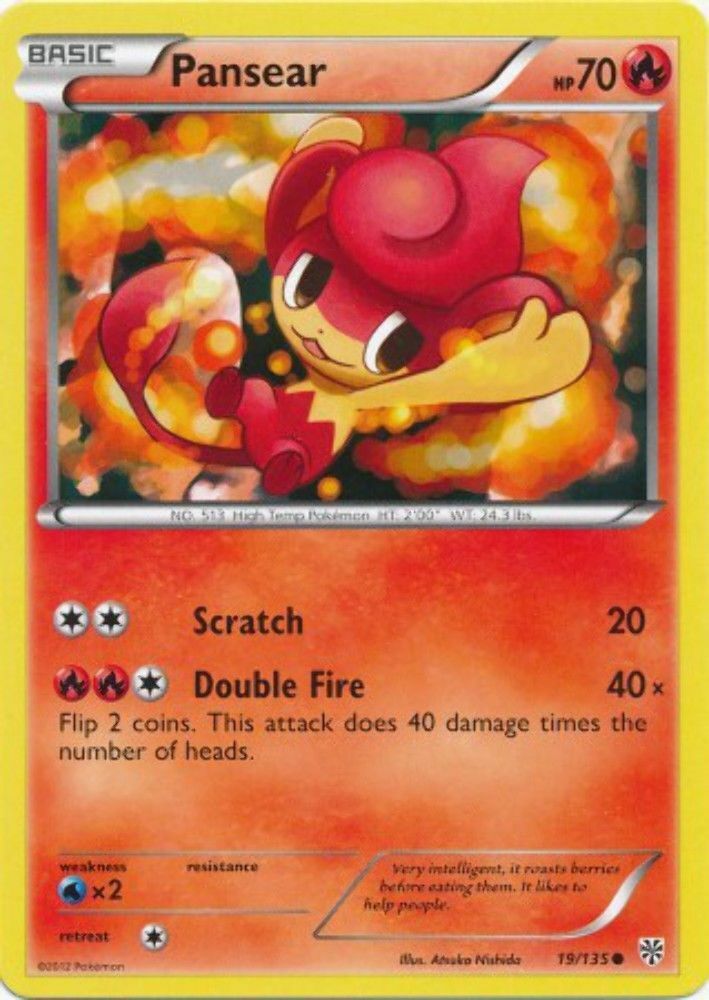 Pansear - 19/135 - Common - Pokemon Plasma Storm