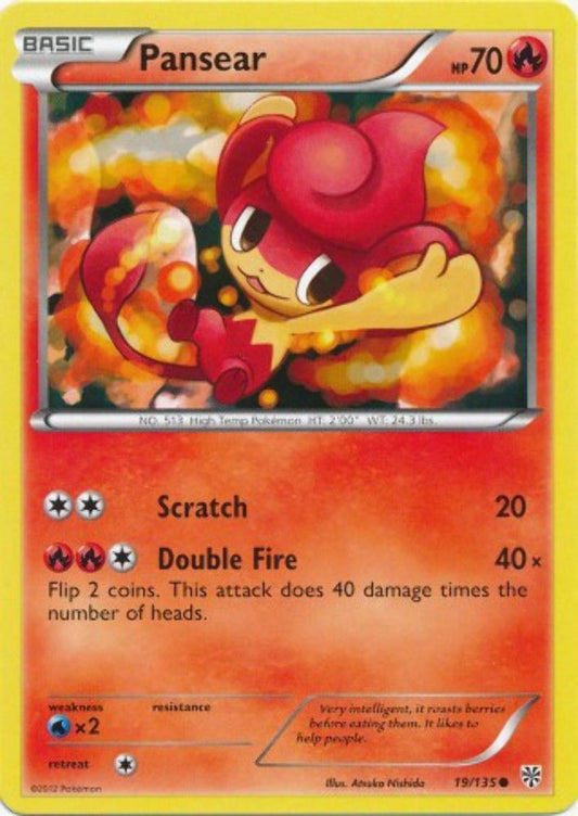 Pansear - 19/135 - Common - Pokemon Plasma Storm