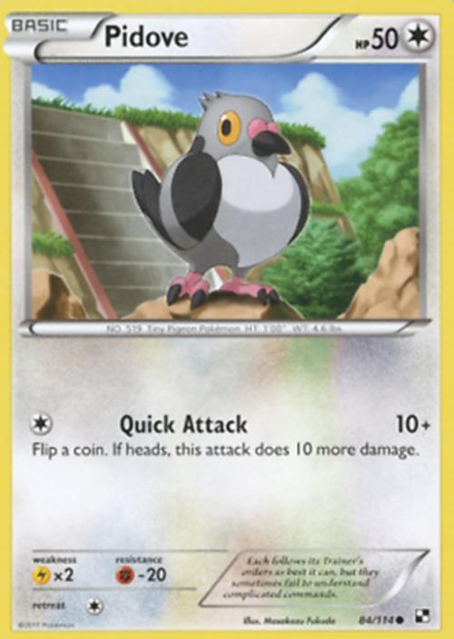 Pidove - 84/114 - Common - Pokémon Black and White Base