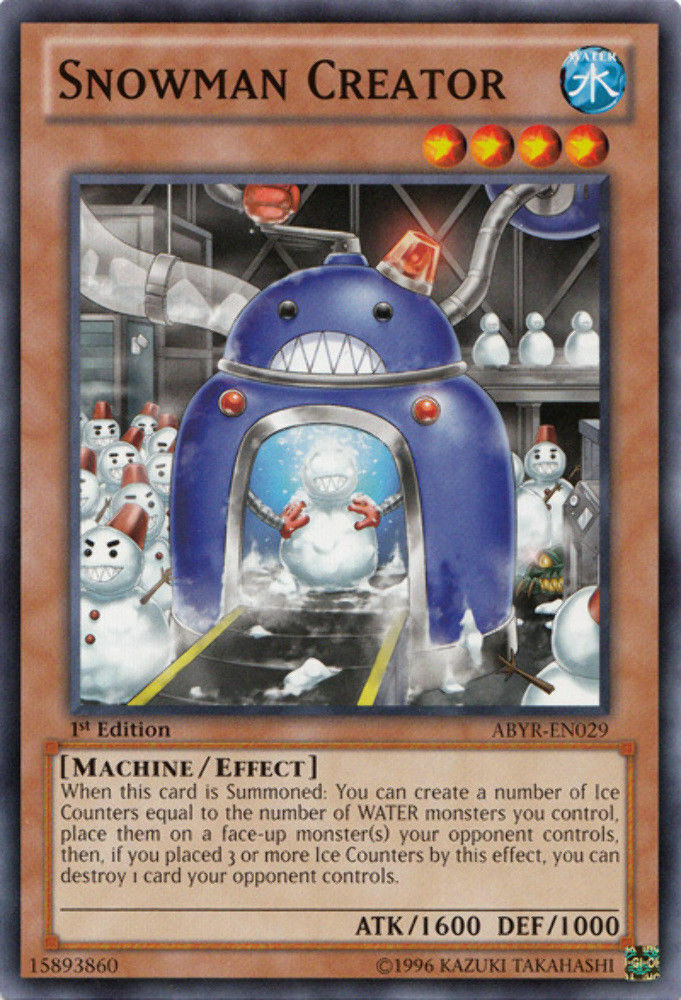 Snowman Creator - ABYR-EN029 - Common - Unlimited Edition - YuGiOh
