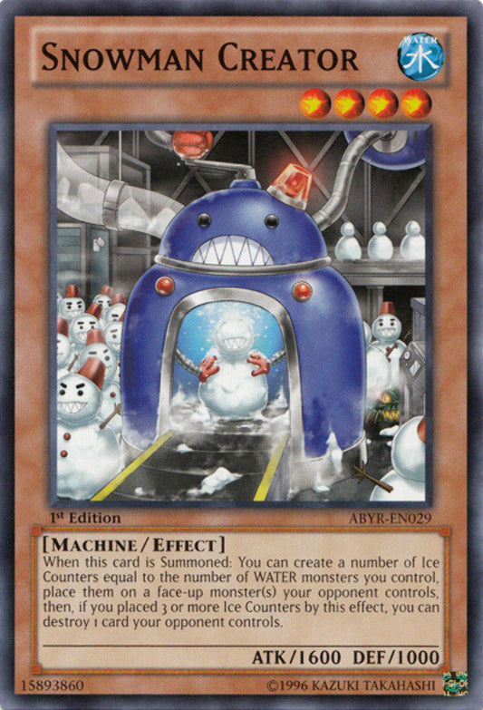 Snowman Creator - ABYR-EN029 - Common - Unlimited Edition - YuGiOh