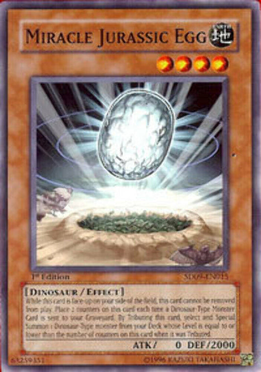 Miracle Jurassic Egg - SD09-EN015 - Common - 1st Edition - YuGiOh