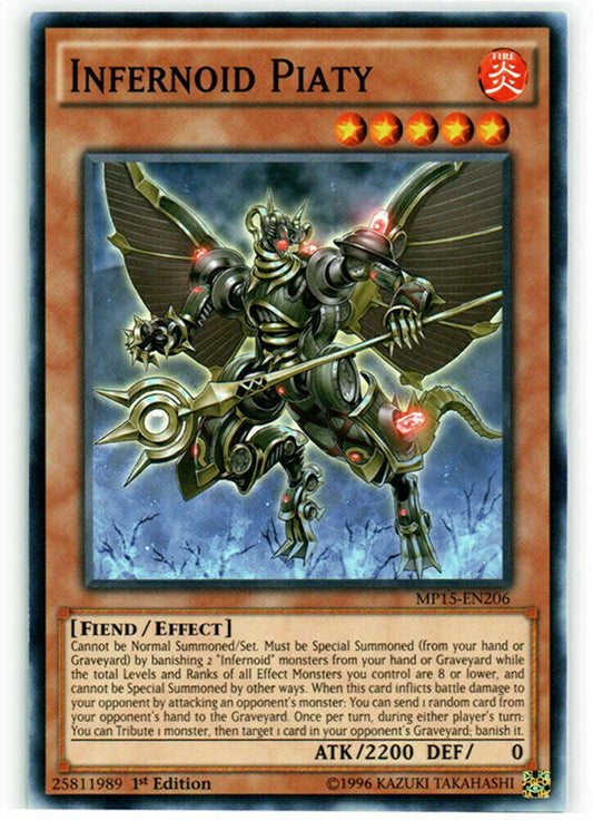 Infernoid Piaty - MP15-EN206 - Common - 1st Edition - YuGiOh