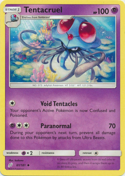 Tentacruel - 61/181 - Uncommon - Pokemon Sun & Moon: Team UP